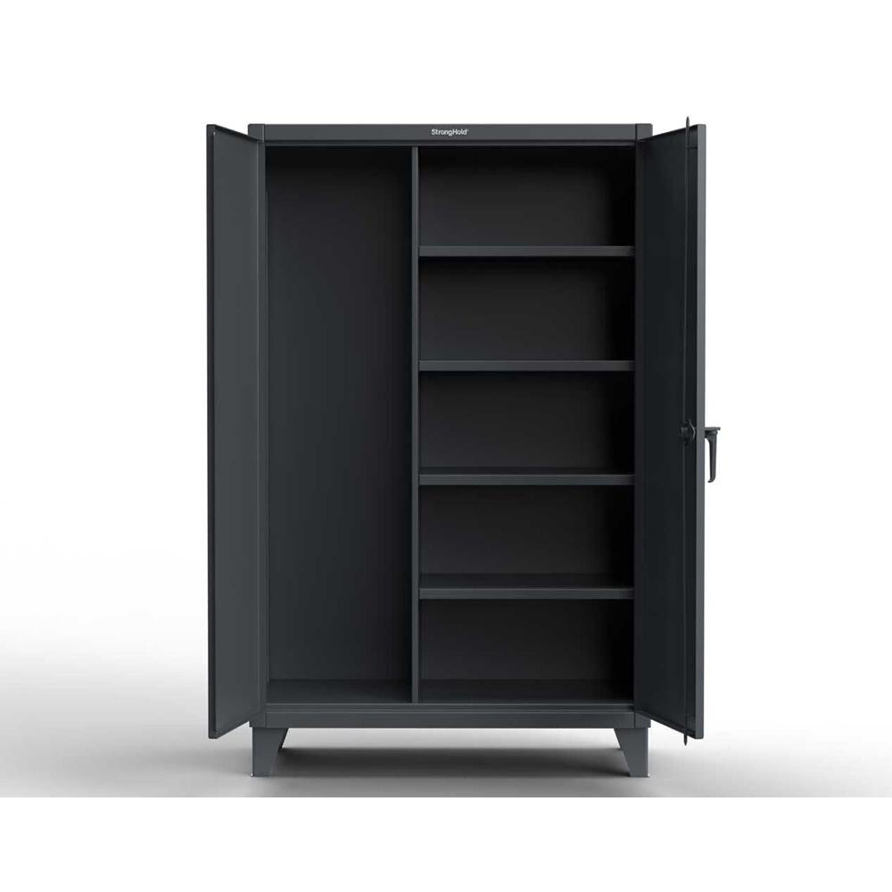 Strong Hold 46-BC-244 Combination Steel Storage Cabinet: 48" Wide, 24" Deep, 72" High