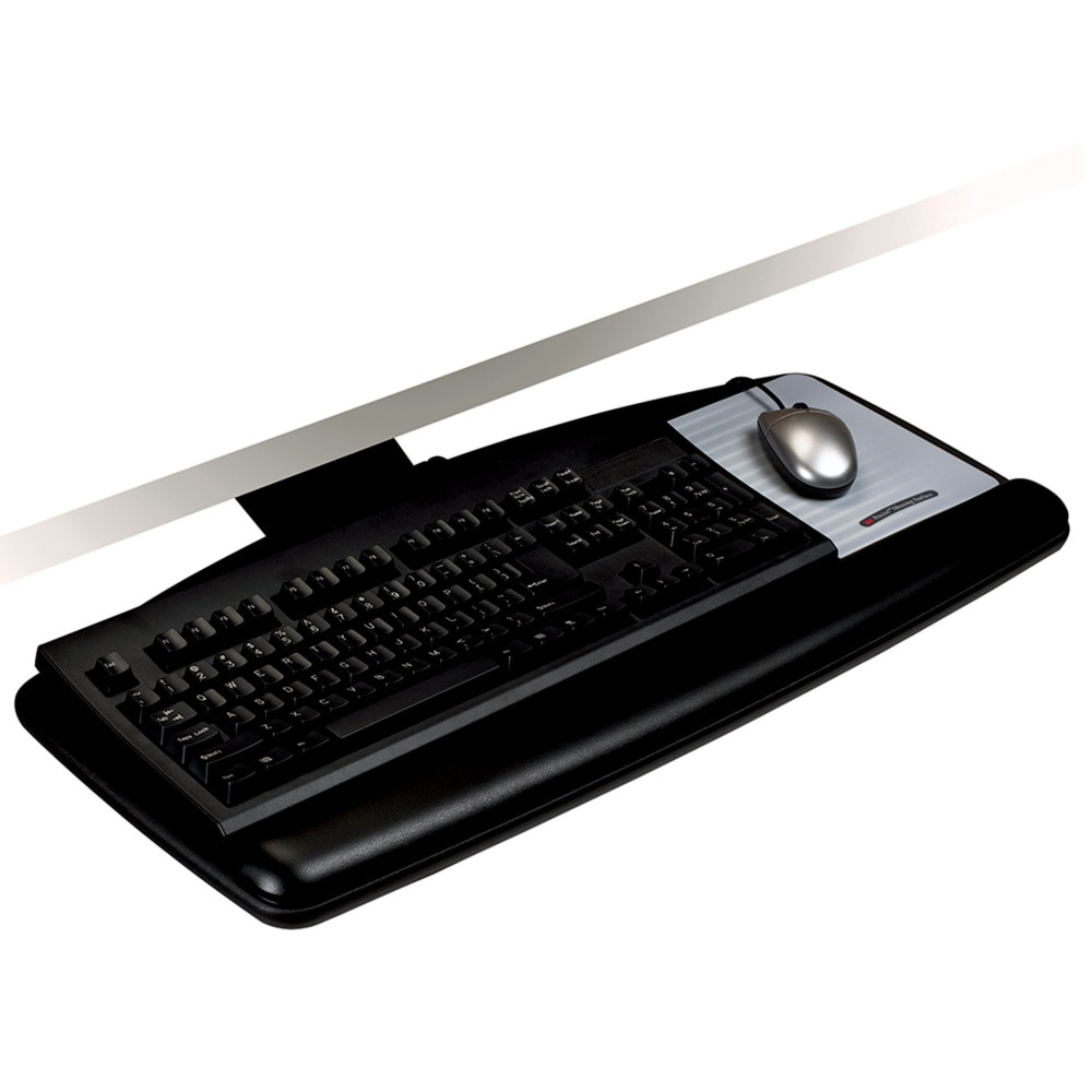 3M CO AKT90LE 3M AKT90LE Adjustable Keyboard Tray, Black/Charcoal