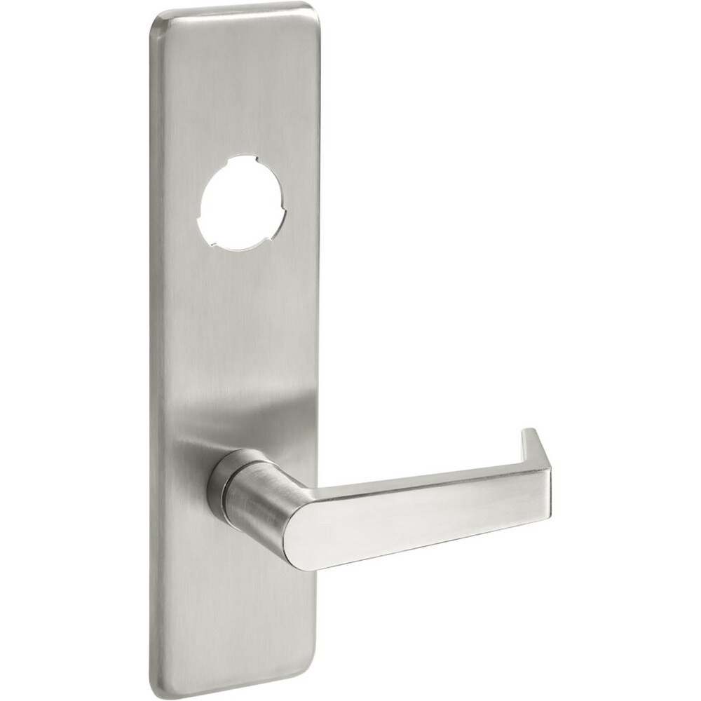 Yale 086582 Trim; Trim Type: Classroom Escutcheon Lever Trim ; For Use With: 2100 Series Exit Device ; Material: Cast Brass ; Overall Length: 5.00 ; Overall Width: 4 ; Handle Included: Yes