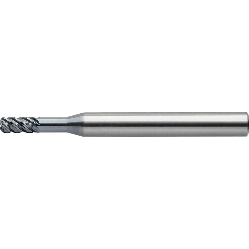 US Union Tool 2365107 Corner Radius End Mill: 10.00 mm Dia, 20.00 mm LOC, UT Coated, Corner Radius End, Centercutting Series CXLRS