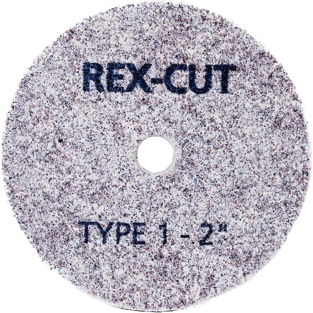 Rex Cut Abrasives 121605 Deburring Wheels; Wheel Diameter (Inch): 2 ; Face Width (Inch): 1/16 ; Center Hole Size (Inch): 1/4 ; Abrasive Material: Aluminum Oxide ; Grade: Fine ; Wheel Type: Type 1