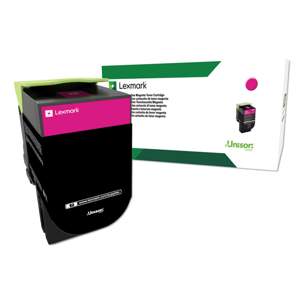 LEXMARK INT'L, INC. 80C0HMG 80C0HMG Return Program High-Yield Toner, 3,000 Page-Yield, Magenta, TAA Compliant