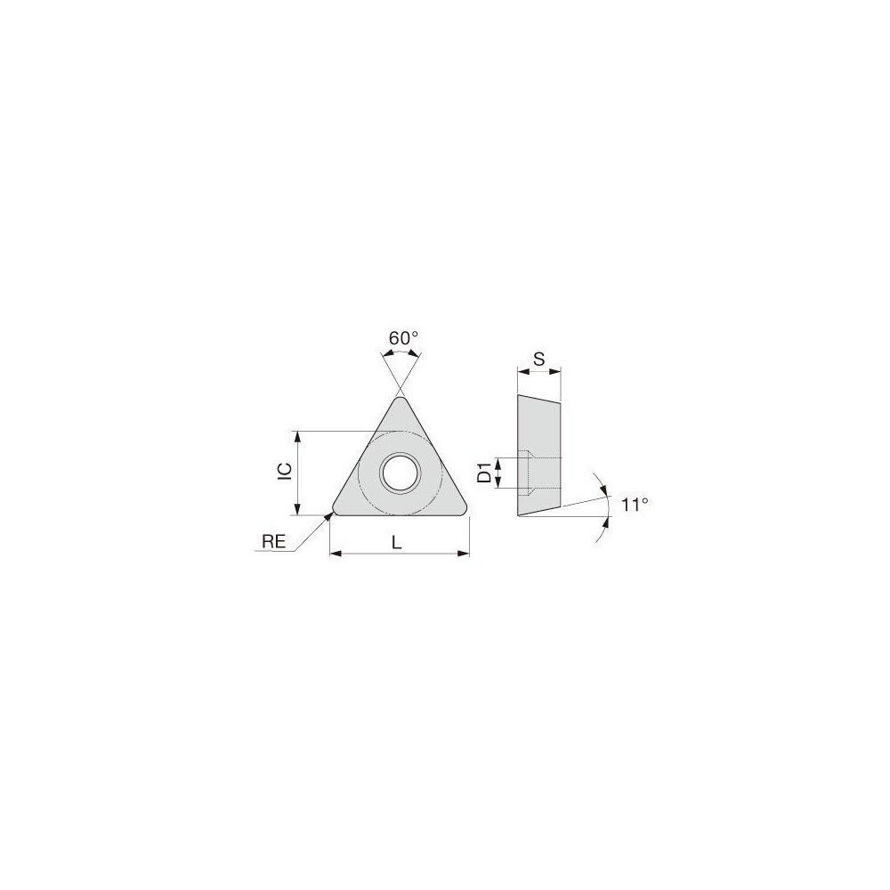 Tungaloy 6737296 Turning Insert: TPGT55205FR-W08 SH725, Solid Carbide