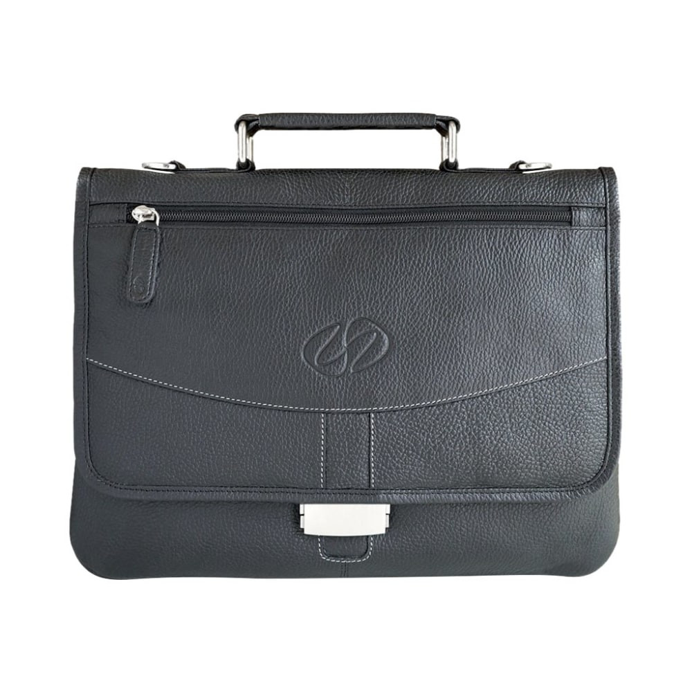 MAC CASE LPHB-BK MacCase Premium - Briefcase for tablet / notebook - leather - black - 13in - for Apple 12.9-inch iPad Pro (1st generation, 2nd generation, 3rd generation, 4th generation, 5th generation)