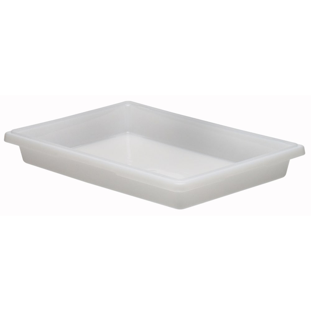 CAMBRO MFG. CO. CAM18263P148 Cambro Poly Food Boxes, 3-1/2inH x 18inW x 26inD, White, Pack Of 6 Boxes