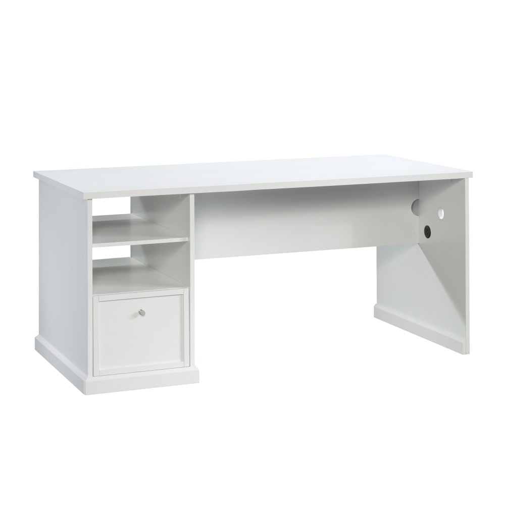 SAUDER WOODWORKING CO. 421417 Sauder Craft Pro 66inW Computer Desk Project Table, White