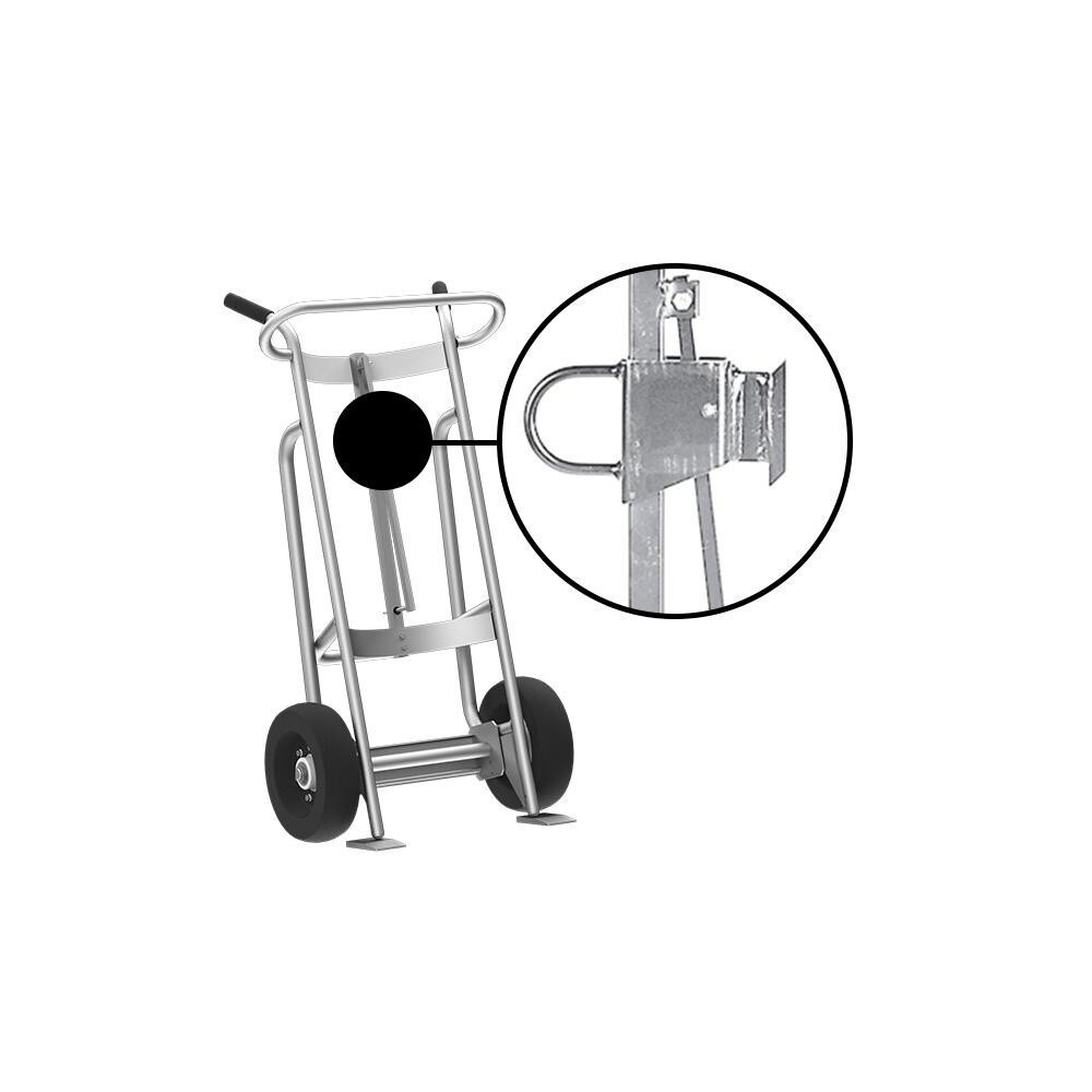 Valley Craft F81925A7F Drum & Tank Handling Equipment; Load Capacity (Lb. - 3 Decimals): 1000.000 ; Equipment Type: Drum Hand Truck ; Overall Width: 26 ; Overall Height: 52in ; Overall Depth: 18in ; Material: Steel