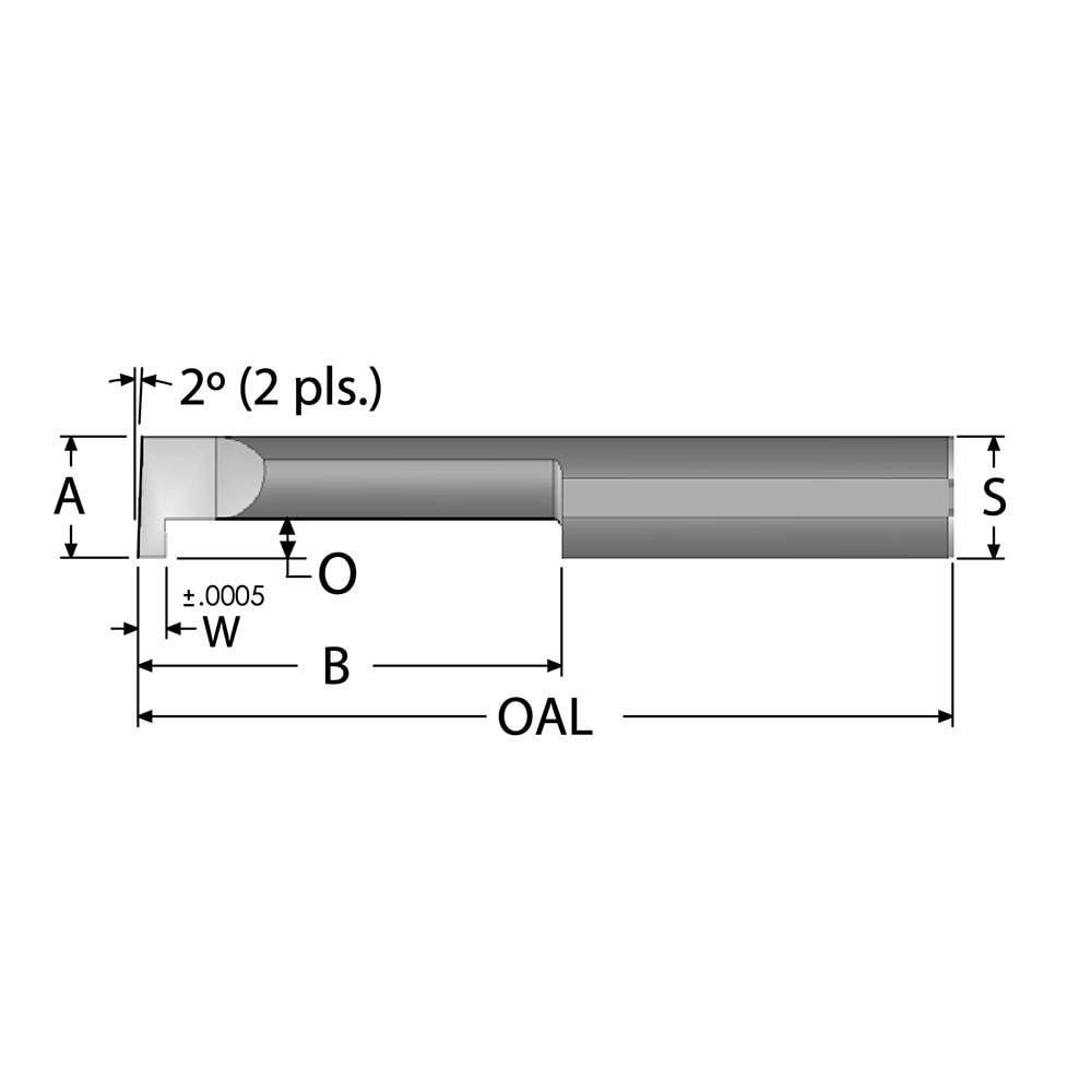 Scientific Cutting Tools GT046-16 Grooving Tool: Retaining Ring