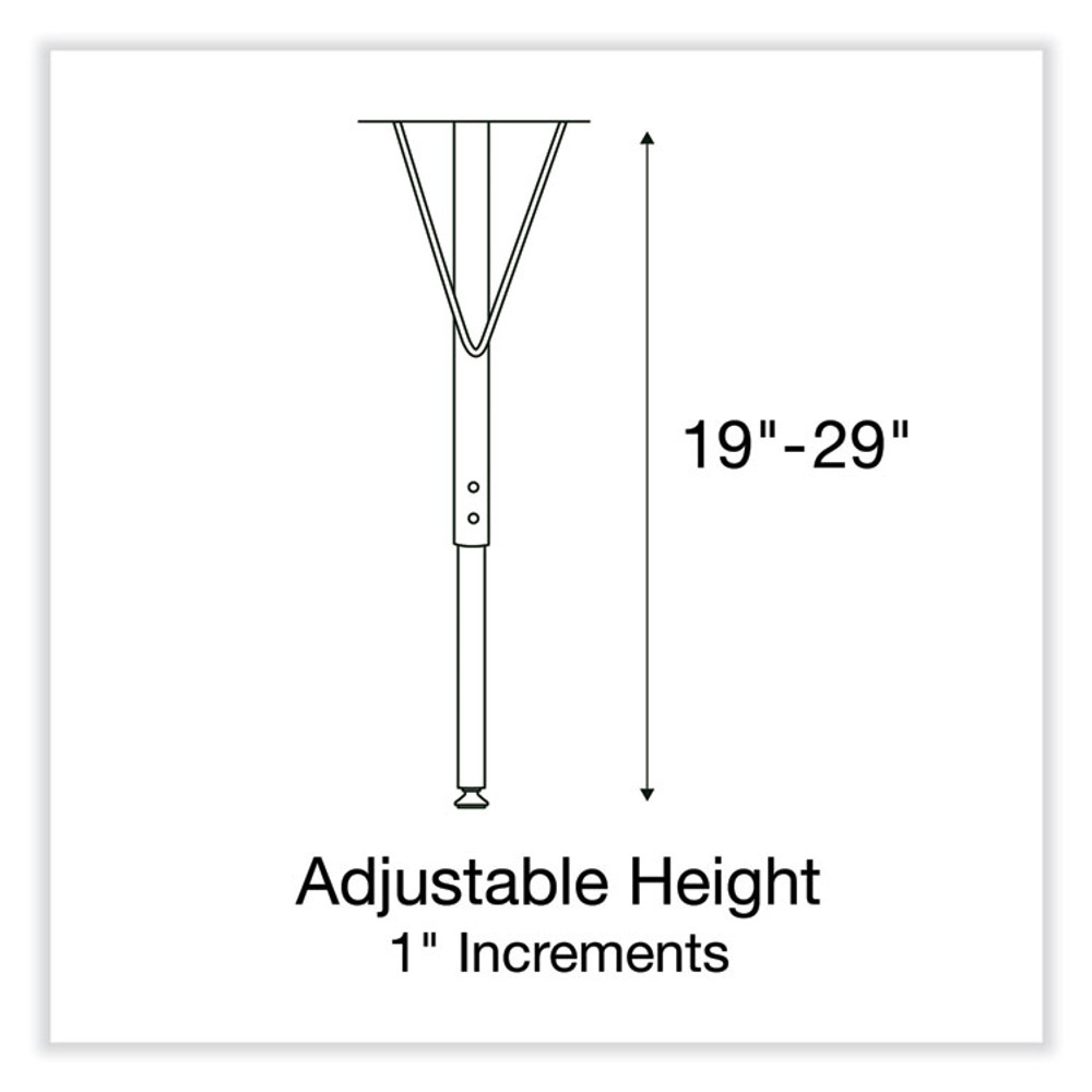 CORRELL, INC. 4848TF06954P Adjustable Activity Tables, Square, 48" x 48" x 19" to 29", Medium Oak Top, Silver Legs, 4/Pallet