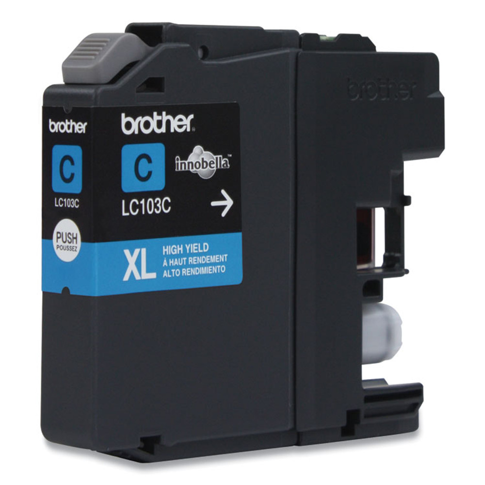 BROTHER INTL. CORP. LC103C LC103C Innobella High-Yield Ink, 600 Page-Yield, Cyan