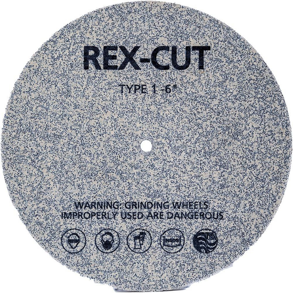 Rex Cut Abrasives 161333 Deburring Wheels; Wheel Diameter (Inch): 6 ; Face Width (Inch): 1/4 ; Center Hole Size (Inch): 5/8 ; Abrasive Material: Aluminum Oxide ; Grade: Coarse ; Wheel Type: Type 1