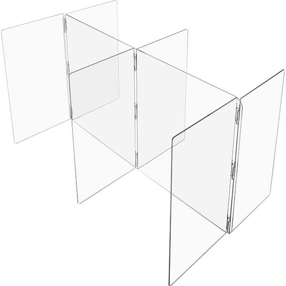 USA Industrials BULK-CPD-355 Social Distancing Partition: 72" OAW, 48" OAH, Clear