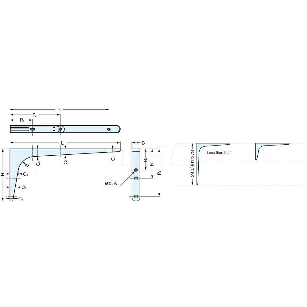 Sugatsune BTK-UB100B Brackets