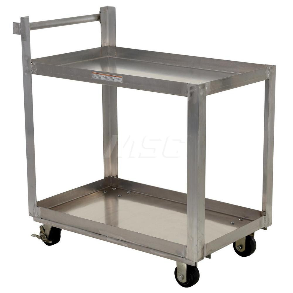 Vestil SCA2-2236 Utility Cart: Aluminum, Silver