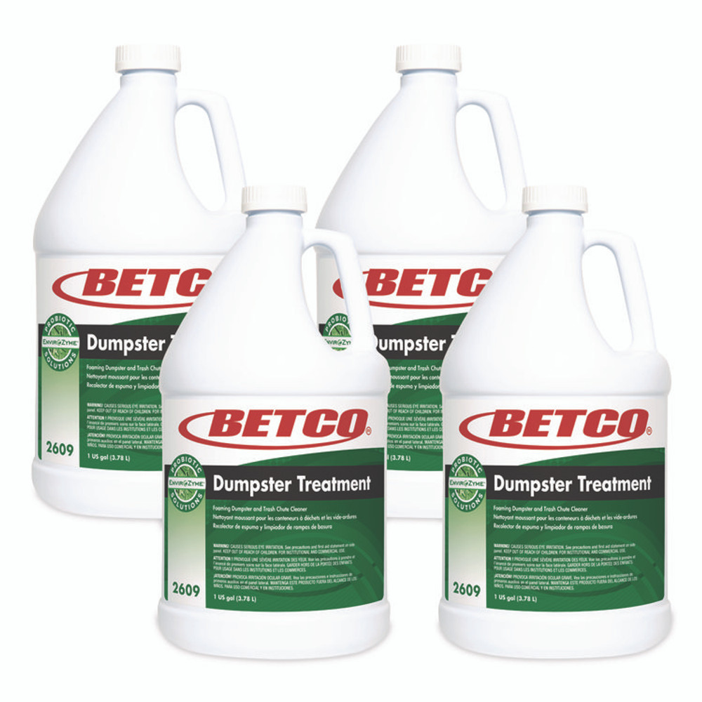 BETCO CORPORATION 26090400 Dumpster Treatment, Mango Scent, 1 gal Bottle, 4/Carton