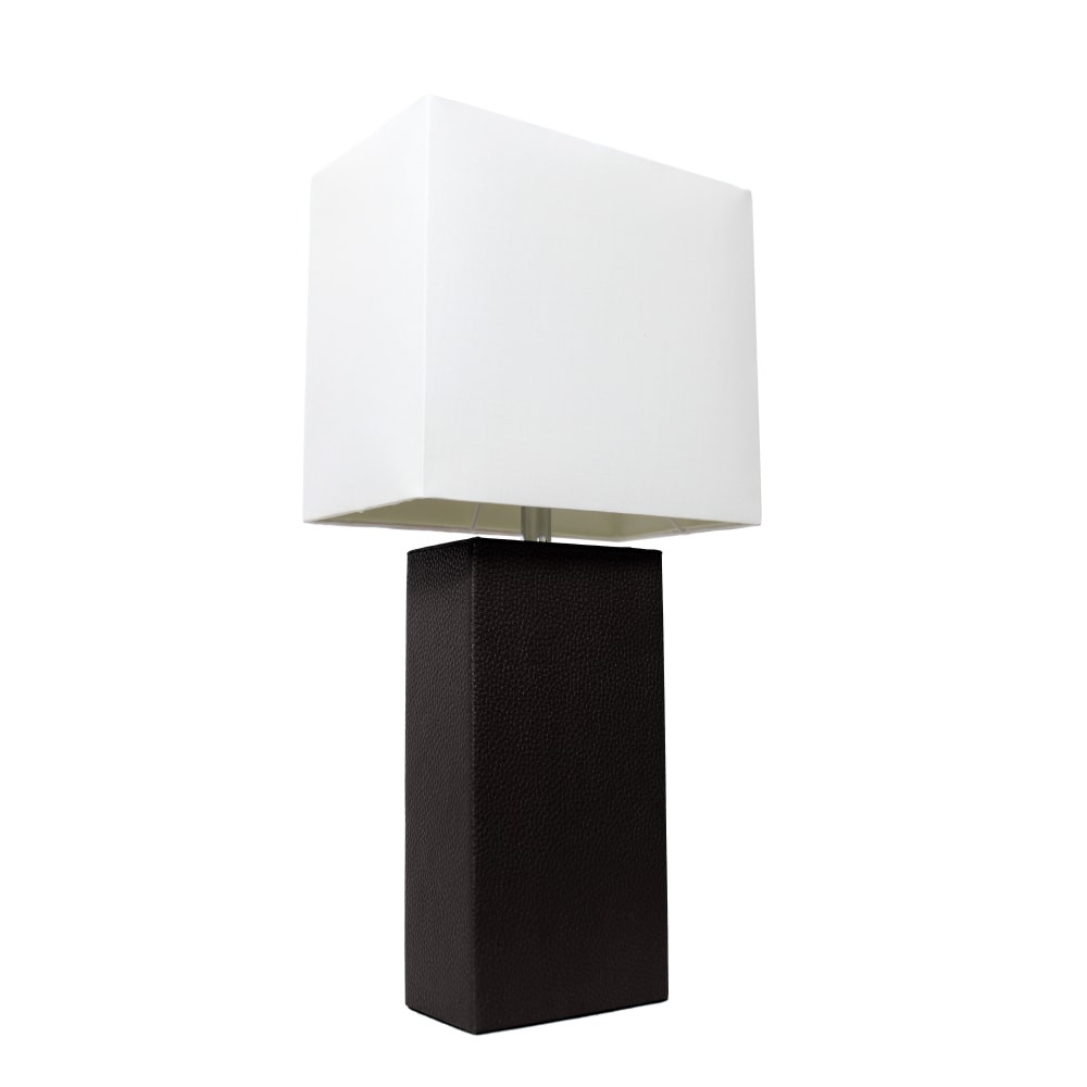 ALL THE RAGES INC LHT-3008-BK Lalia Home Lexington Table Lamp, 21inH, White/Black