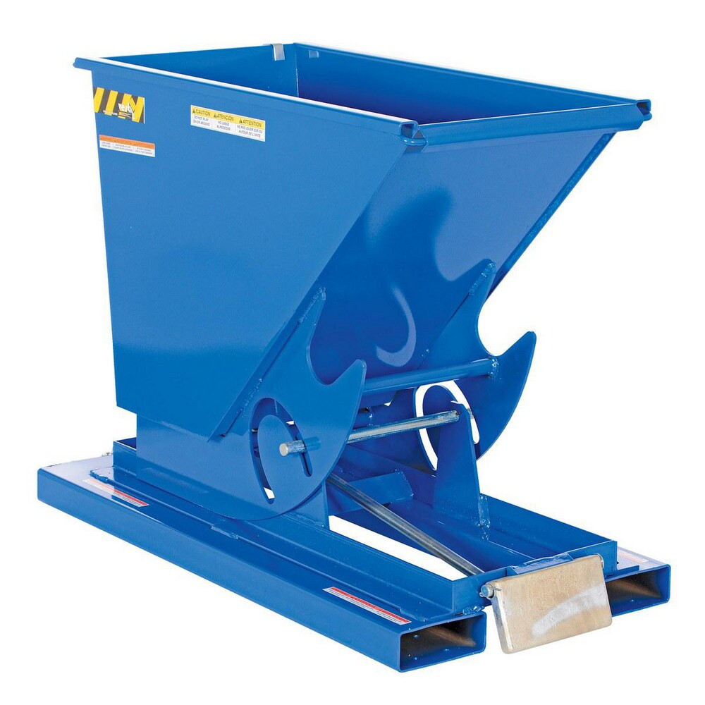 Vestil D-33-HD Steel Basket Truck: 1/3 cu yd, 6,000 lb Capacity, 38-1/2" High, 26 Wide, 52" Long