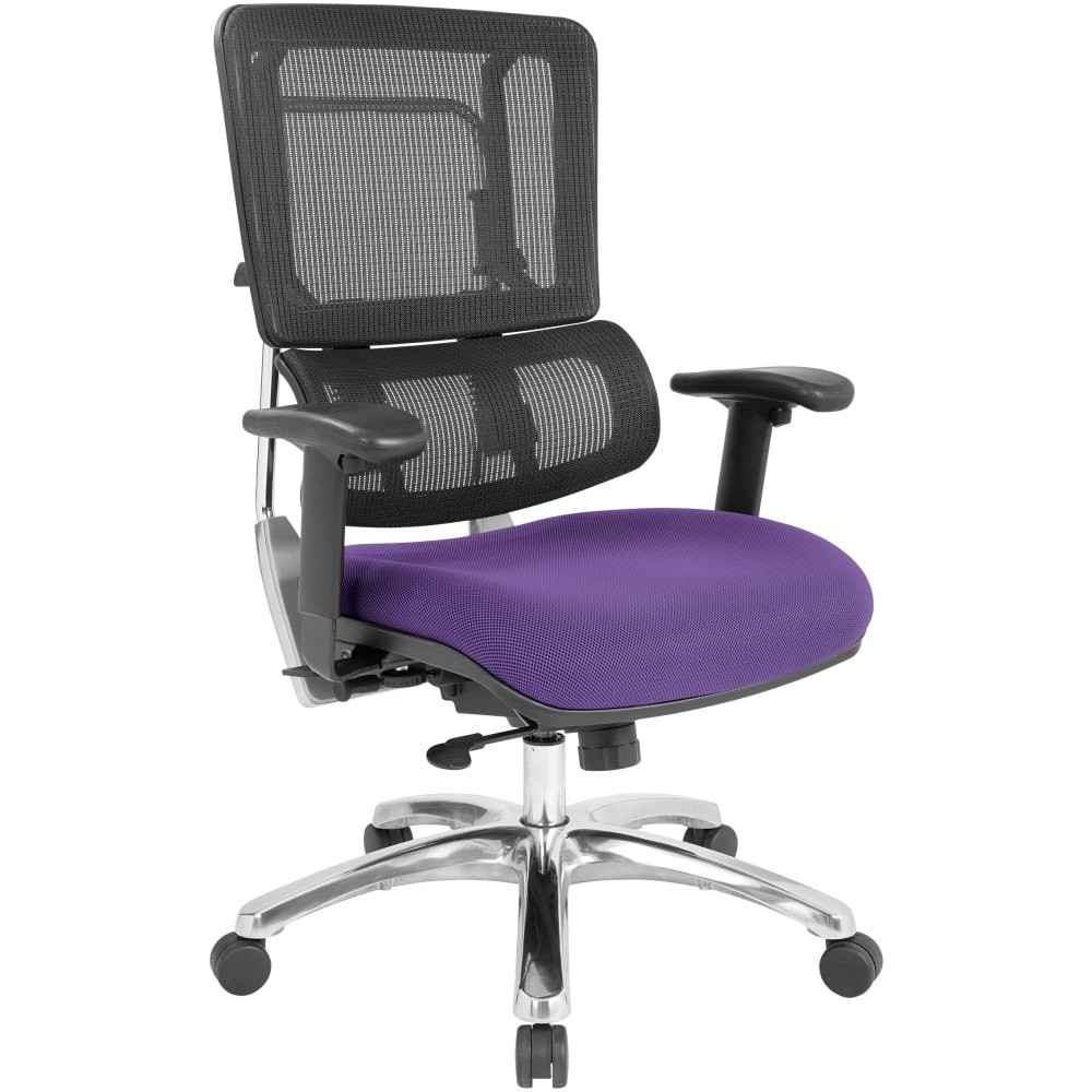 OFFICE STAR PRODUCTS 99662C-512 Office Star 99662C Pro Vertical Ergonomic High-Back Mesh Office Chair, Purple