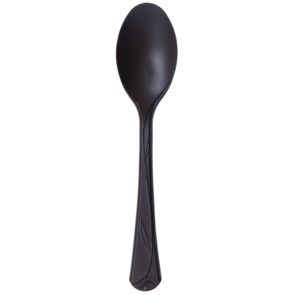 WADDINGTON NORTH AMERICA INC. ESVSPBK500 Eco-Products Vine Cutlery Spoons, 7in, Black, Pack Of 500 Spoons