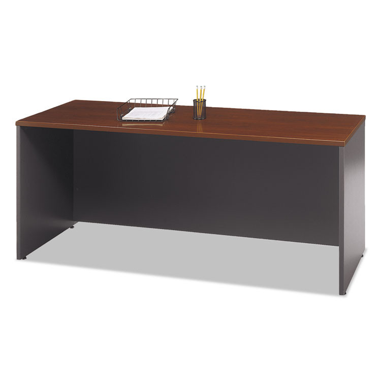 BUSH INDUSTRIES WC24426 Series C Collection 72W Credenza Shell, 71.13w x 23.38d x 29.88h, Hansen Cherry
