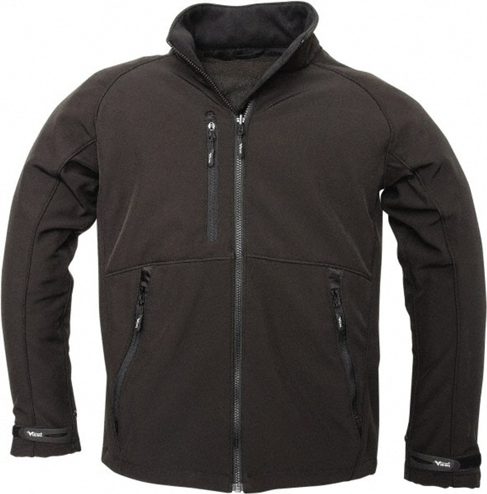 Viking 406BK-XXXL Heated Jacket: Size 3X-Large, Black, Polyester