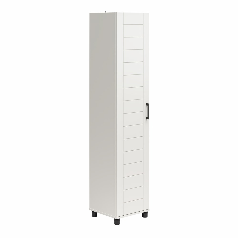 AMERIWOOD INDUSTRIES, INC. Ameriwood Home 6534015COM  Systembuild Evolution Loxley 16inW 1-Door Shiplap Cabinet, White