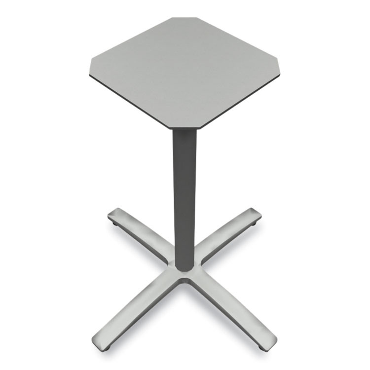HON COMPANY BTX30SPR8 Between Seated-Height X-Base for 30" to 36" Table Tops, 26.18w x 29.57h, Silver