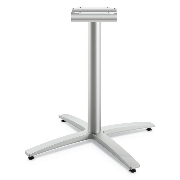 HON COMPANY BTX30SPR8 Between Seated-Height X-Base for 30" to 36" Table Tops, 26.18w x 29.57h, Silver