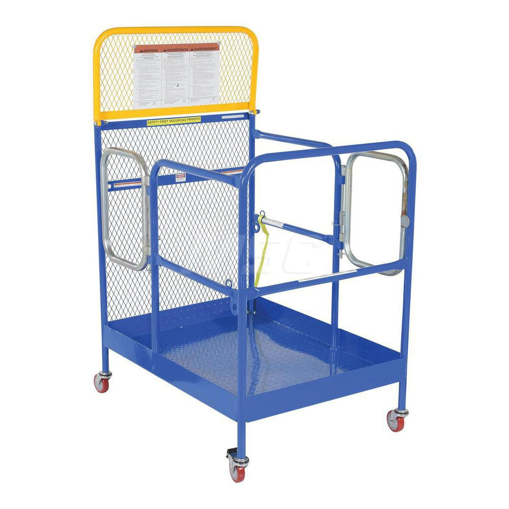 Vestil WP-3648-CA-DD Work Platform Casters,2Door 36x48