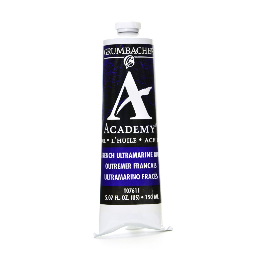 WINSOR & NEWTON Grumbacher T076-11-2  Academy Oil Colors, 5.07 Oz, French Ultramarine Blue, Pack Of 2