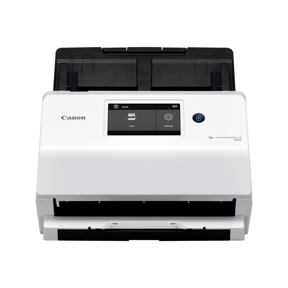 CANON USA, INC. 4823C001 Canon imageFORMULA R50 Office - Document scanner - Contact Image Sensor (CIS) - Duplex - Legal - 600 dpi - up to 40 ppm (mono) / up to 40 ppm (color) - ADF (60 sheets) - up to 4000 scans per day - USB, Wi-Fi