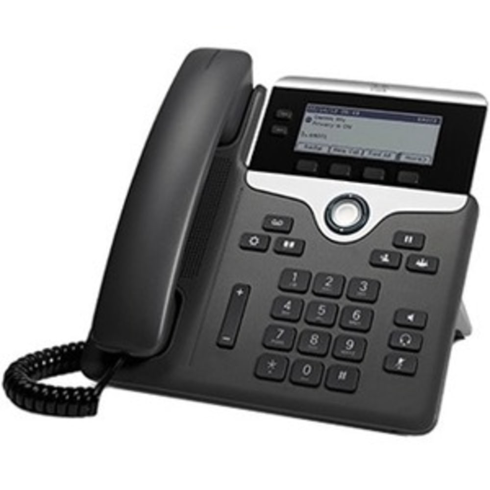 CISCO CP-7821-K9=  7821 IP Phone - Corded - Wall Mountable - Charcoal - 2 x Total Line - VoIP - 3.5in - User Connect License - 2 x Network (RJ-45) - PoE Ports