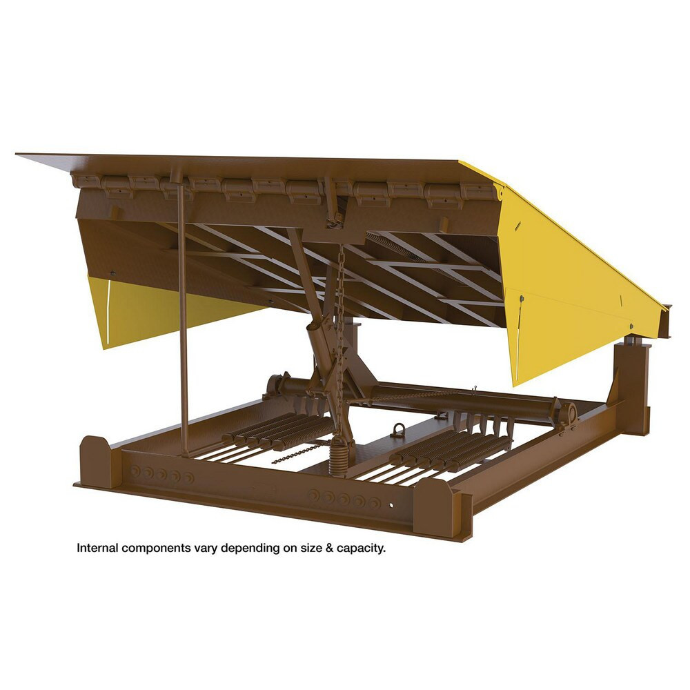 Vestil RR-610-45 Dock Levelers; Edge-of-dock: No ; Load Capacity: 45000 ; Overall Width: 72 ; Service Height Range: 12-12in ; Overall Height (Decimal Inch): 23.5000 ; Overall Length (Decimal Inch): 124.0000