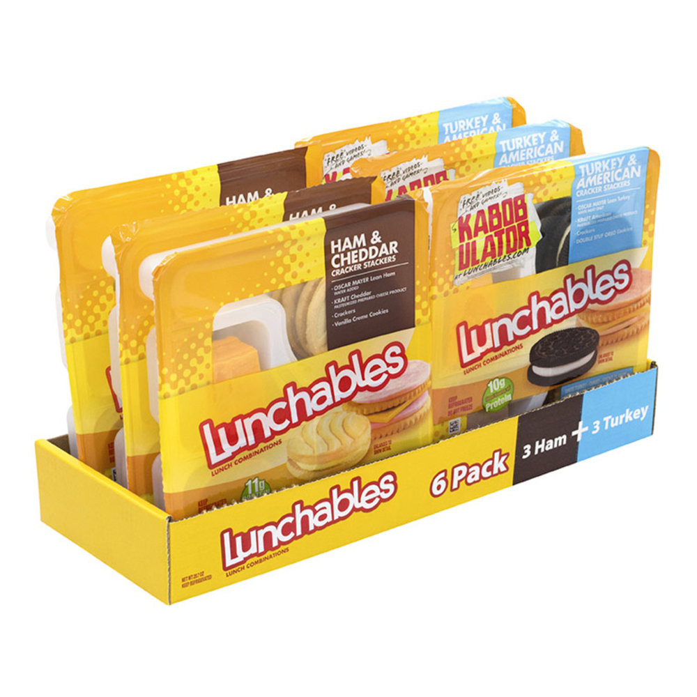 KRAFT HEINZ FOODS COMPANY 07545 Lunchables Stackers, Assorted Flavors, Pack Of 6 Lunchables
