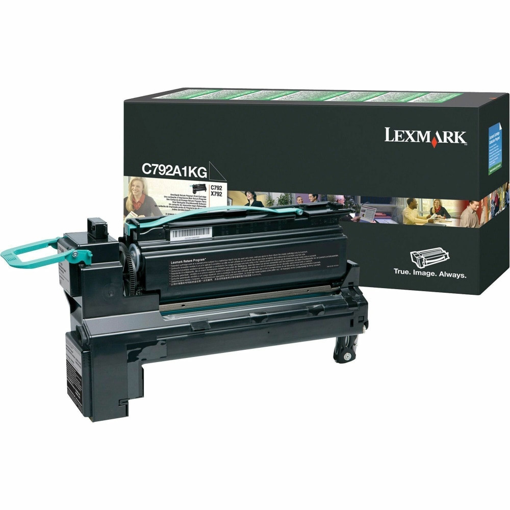 LEXMARK INTERNATIONAL, INC. Lexmark C792A1KG  C792A1KG Black Return Program Toner Cartridge