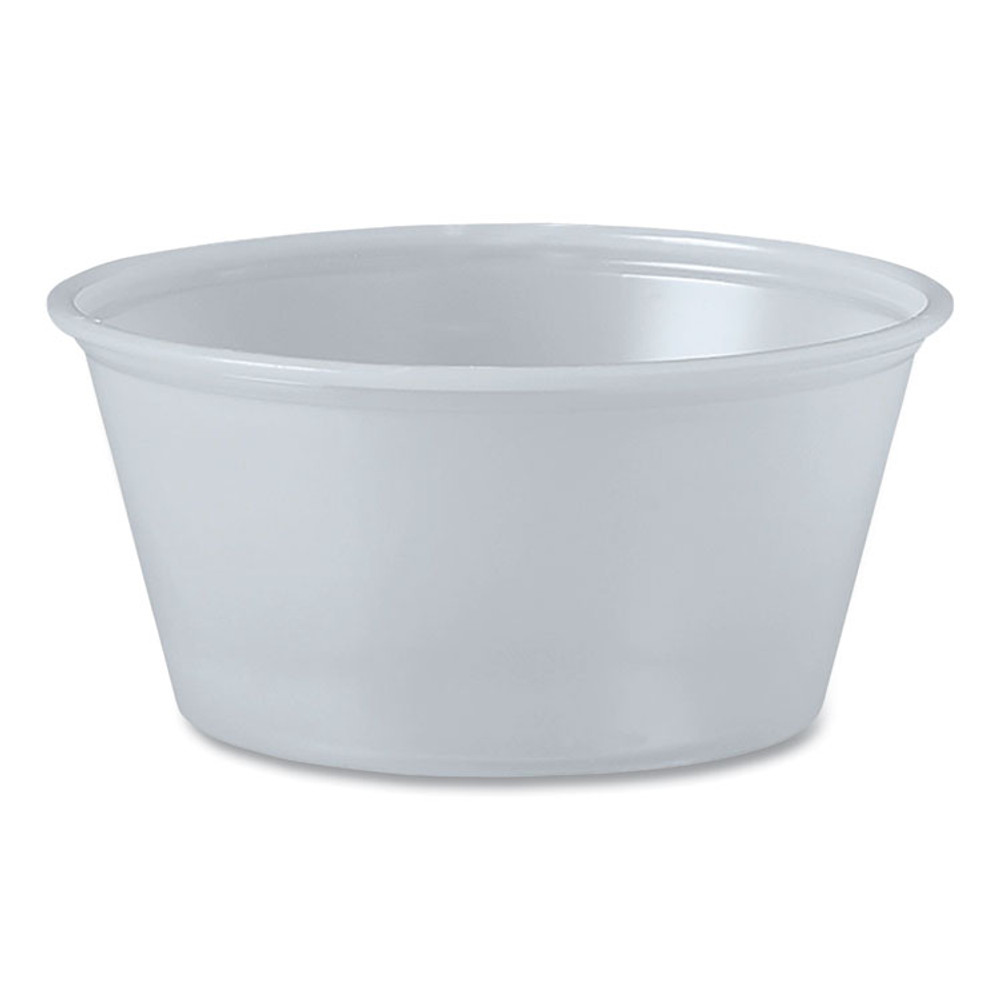 DART P325N Polystyrene Portion Cups, 3.25 oz, Plastic, Translucent, 250/Bag, 10 Bags/Carton