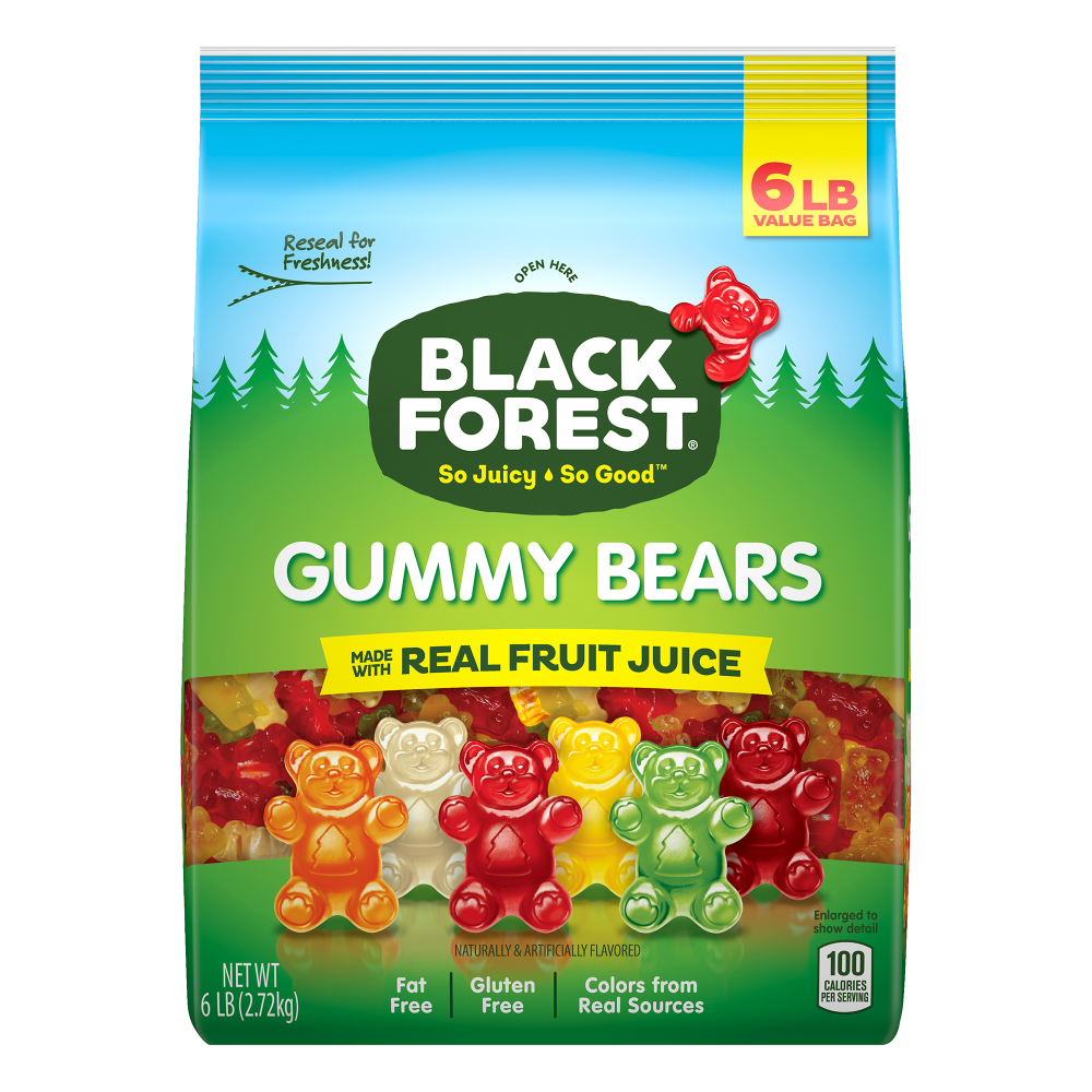 FERRARA CANDY COMPANY Black Forest 74608  Gummy Bears, 6 Lb Bag