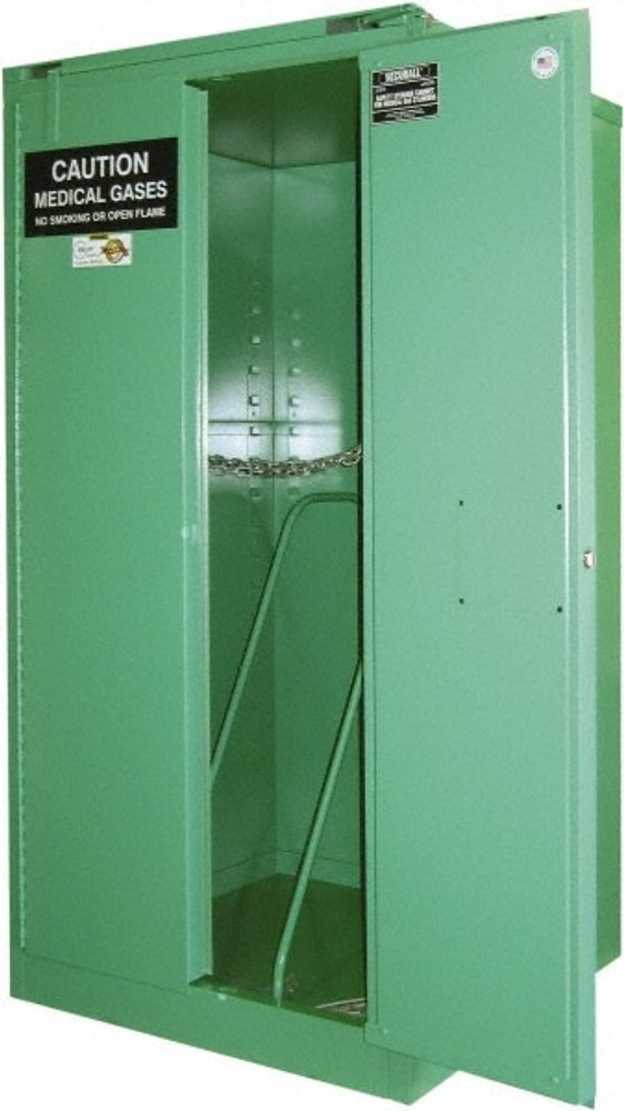 Securall Cabinets MG309P Flammable & Hazardous Storage Cabinets: 1 Door, Self Closing, Green