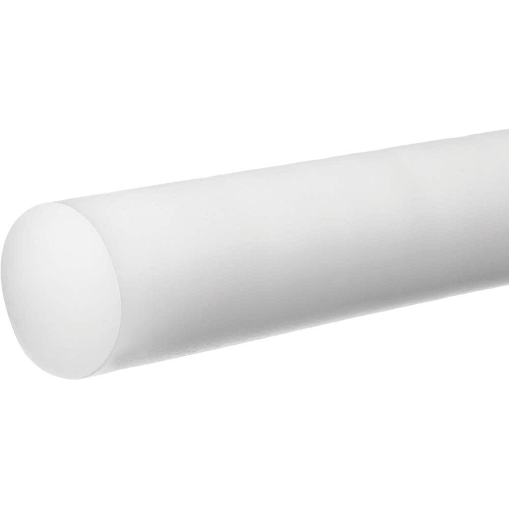 USA Industrials BULK-PR-AC-161 Plastic Rod: Acetal, 5' Long, 1/4" Dia, White