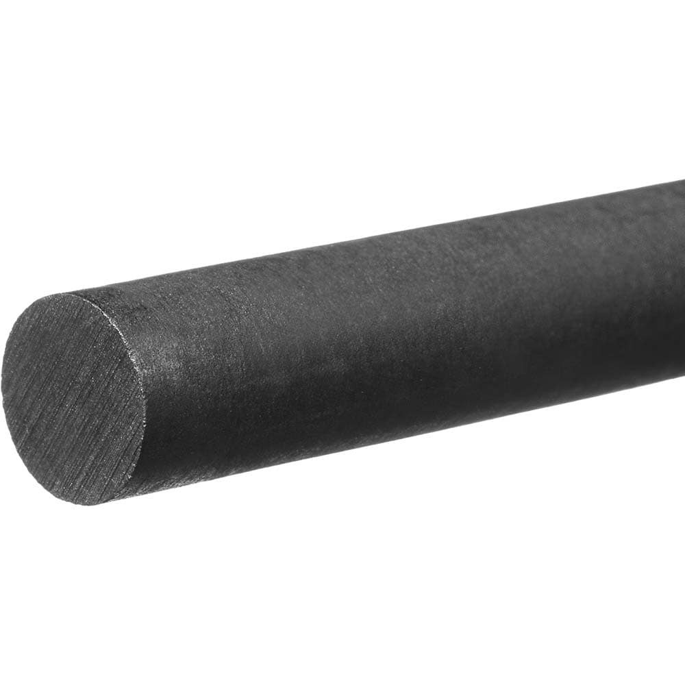 USA Industrials BULK-PR-ACB-342 Plastic Rod: Acetal, 4' Long, 9/16" Dia, Black