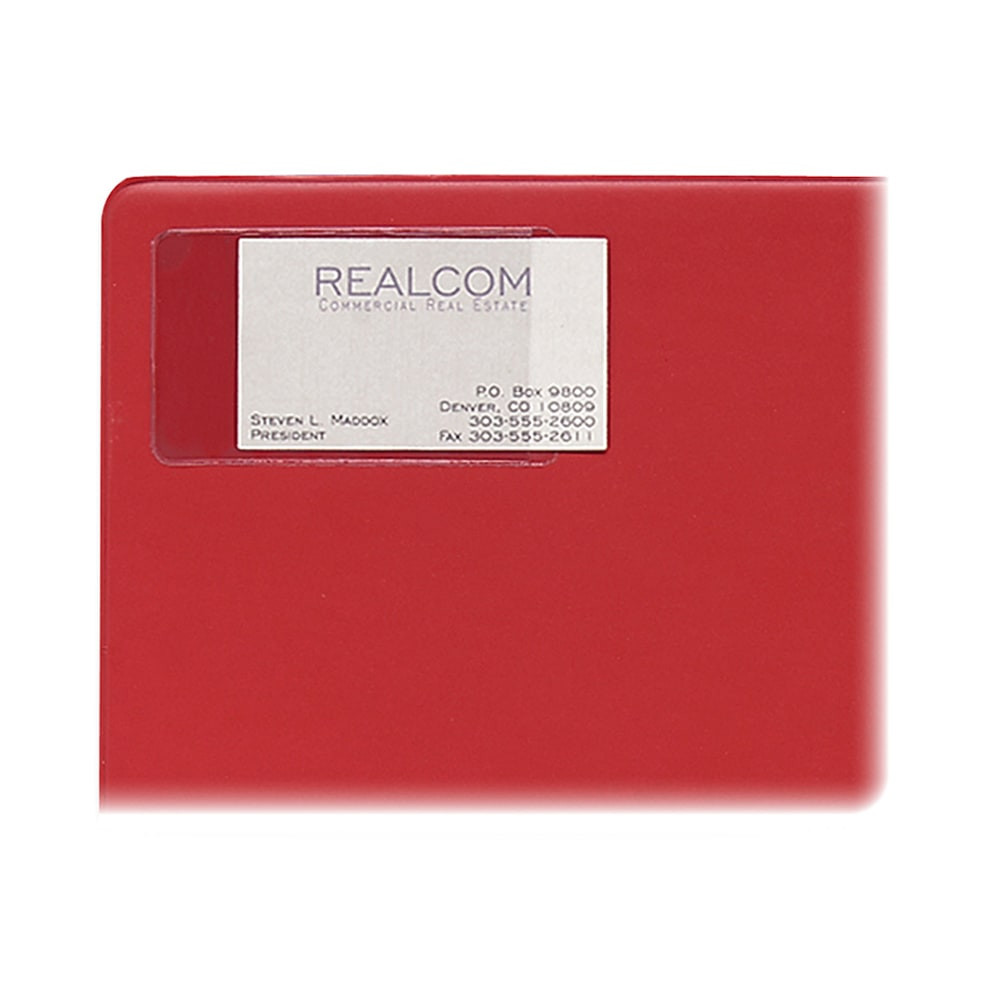 C-LINE PRODUCTS, INC. 70238 C-Line Self-Adhesive Business Card Holders, 2in x 3 1/2in, Clear, Pack Of 10