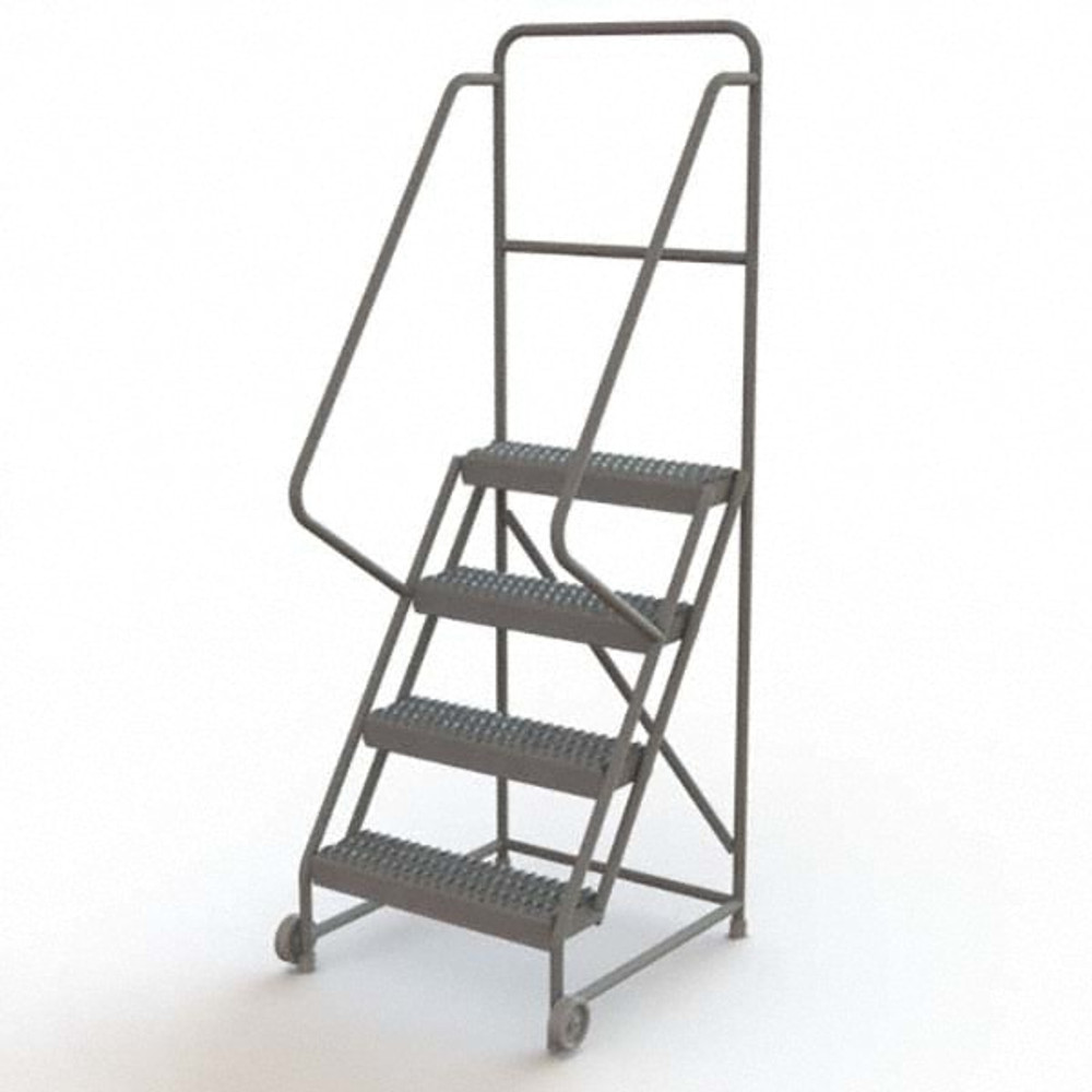 TRI-ARC KDTF104242 Steel Rolling Ladder: 4 Step