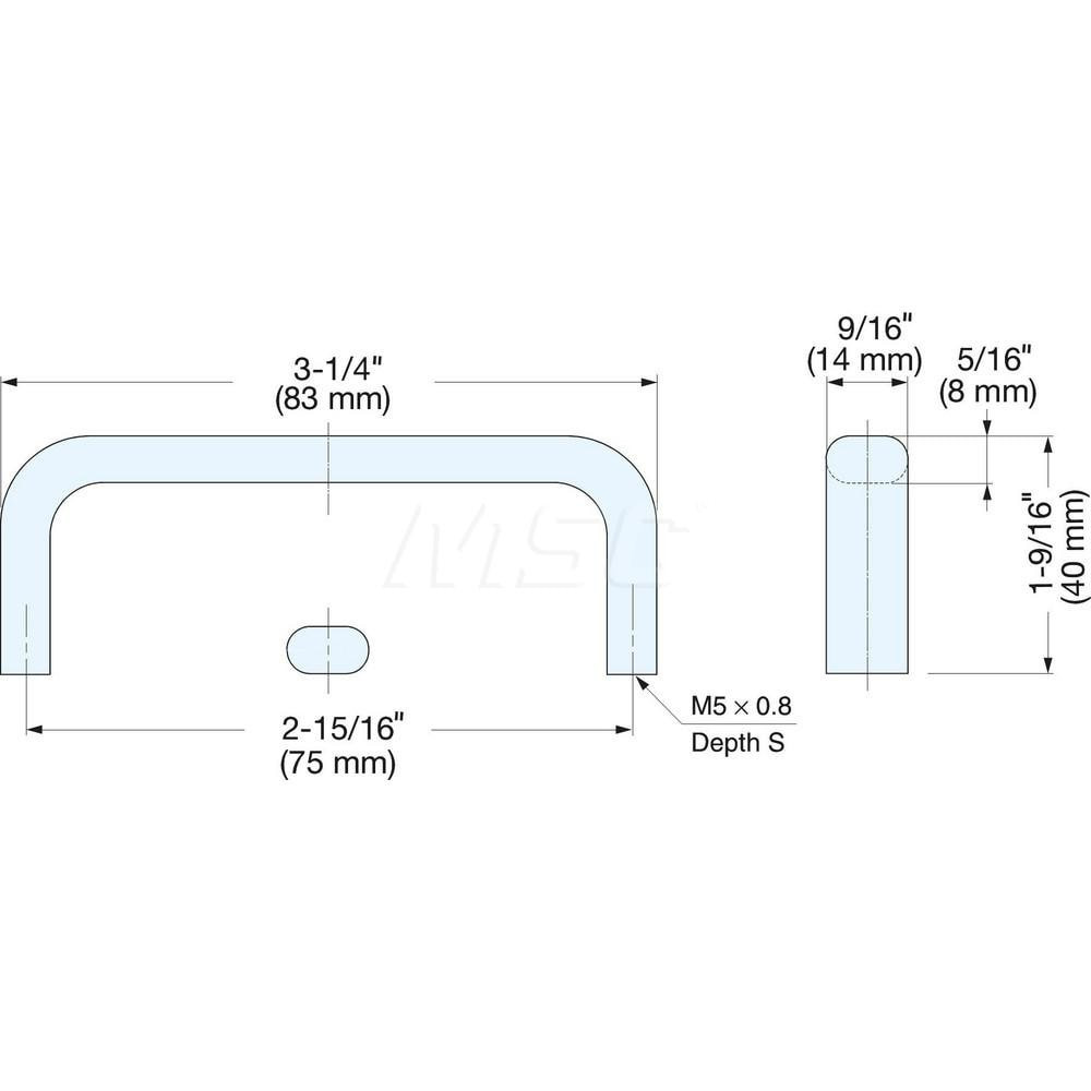 Sugatsune ECH-75/S Drawer Pulls