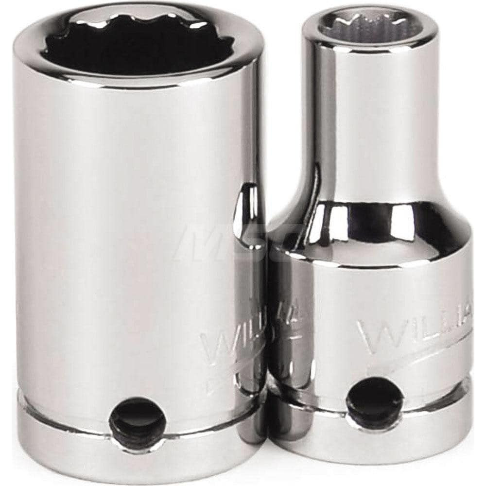 Williams 30214-TH Hand Socket: 1/4" Drive, 7/16" Socket, 12-Point