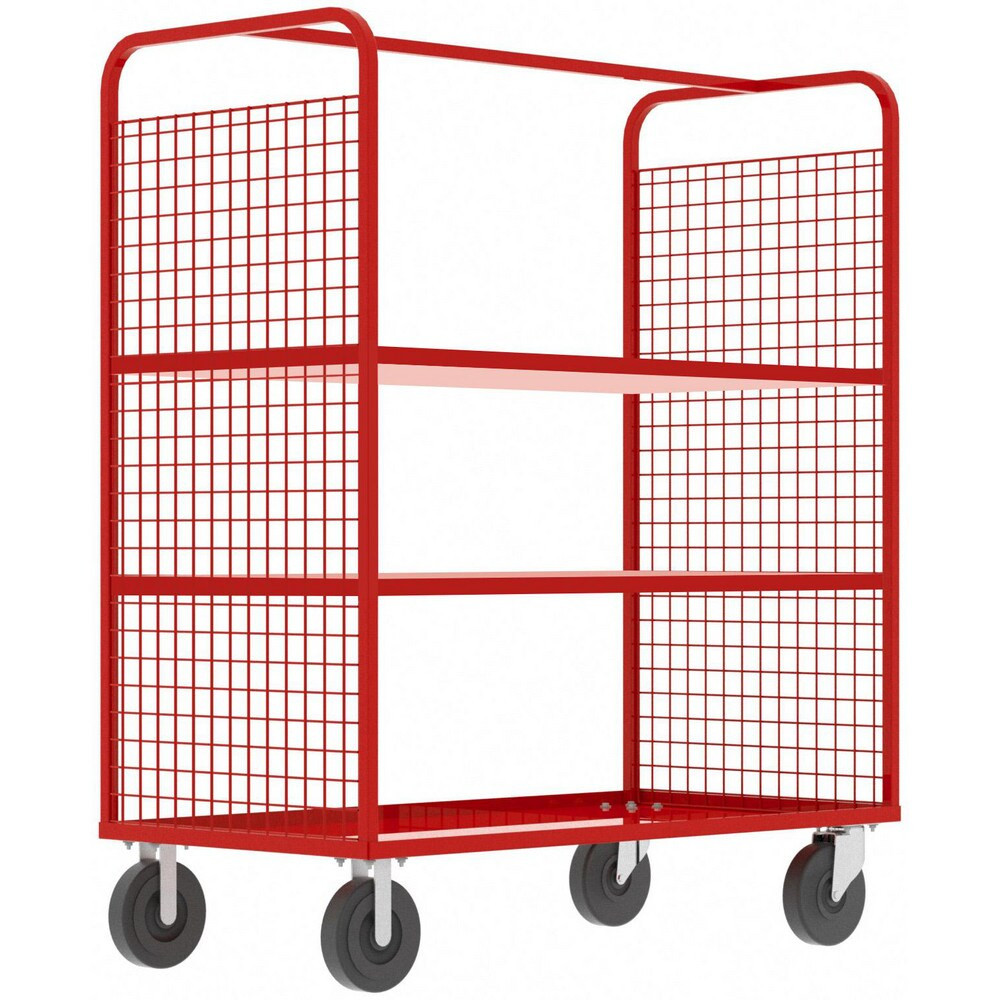 Valley Craft F89057VCRD Carts; Cart Type: Cage ; Width (Inch): 30 ; Assembly: Comes Assembled ; Material: Steel ; Length (Inch): 57 ; Load Capacity (Lb. - 3 Decimals): 1600.000