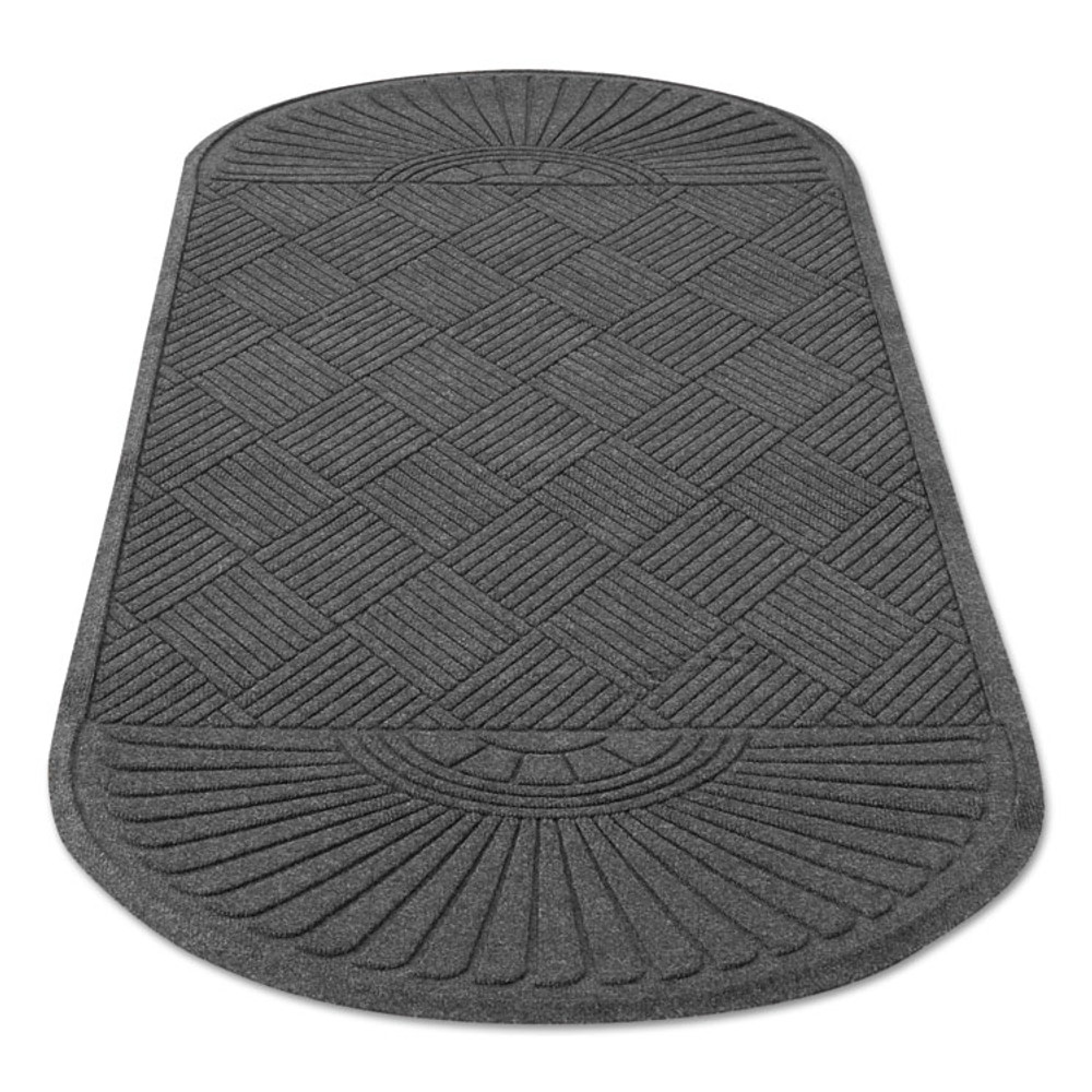 MILLENNIUM MAT COMPANY Guardian EGDDF030804 EcoGuard Diamond Floor Mat, Double Fan, 36 x 96, Charcoal