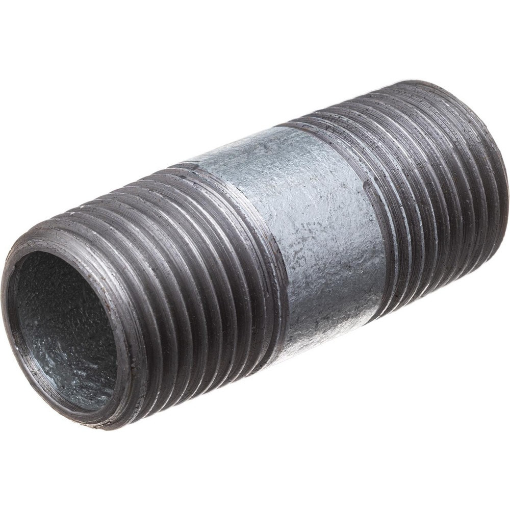 USA Industrials ZUSA-PF-15795 Galvanized Pipe Nipples & Pipe; Pipe Size: 1.5000 in; Thread Style: Threaded on Both Ends; Schedule: 40; Material: Steel; Length (Inch): 2.00; Construction: Welded; Maximum Working Pressure: 300.000; Lead Free: Yes; Stan