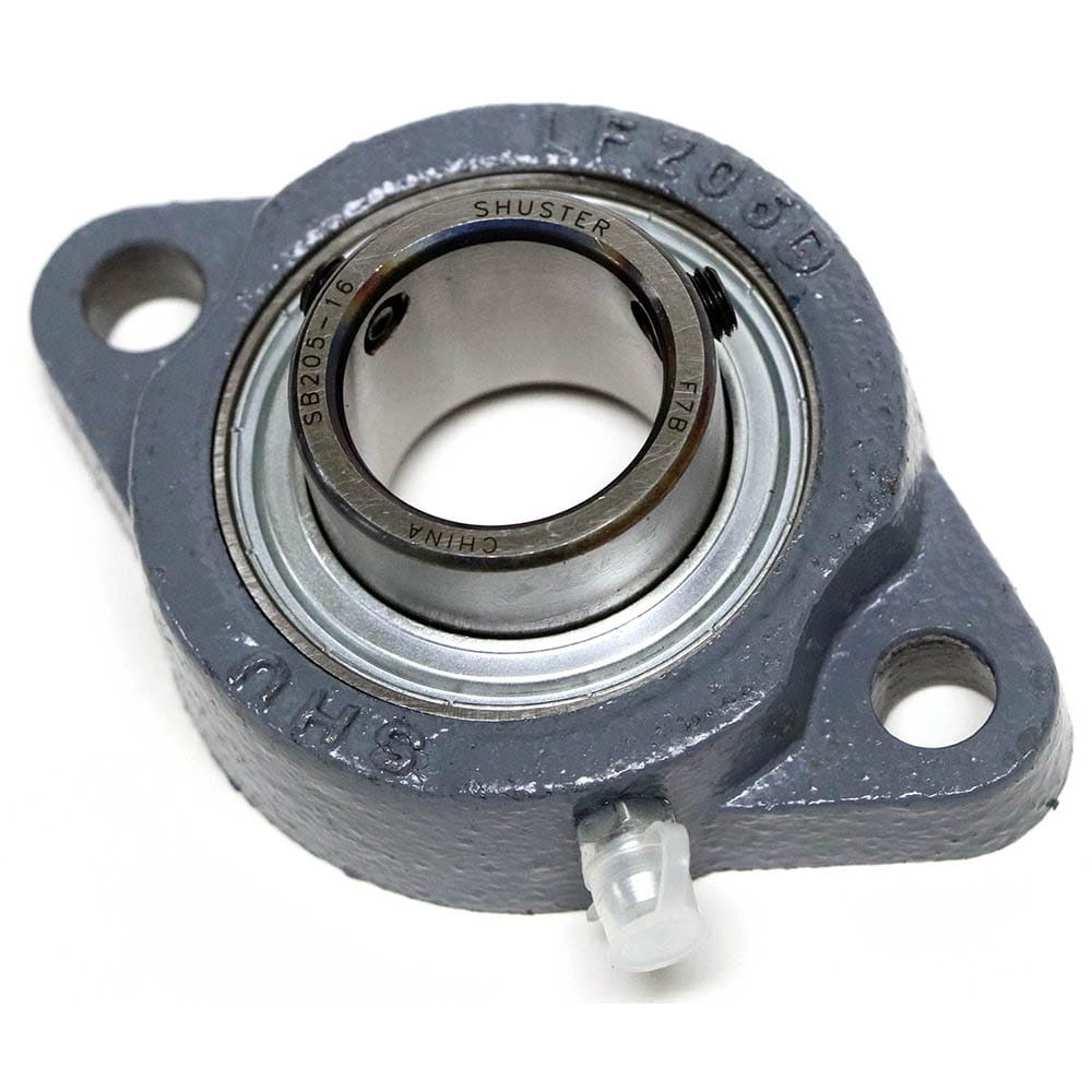 Shuster 08766121 SBLF205, 25mm ID, 64mm OAL x 96mm OAH30.5mm Wide, 2-Bolt Flange Bearing