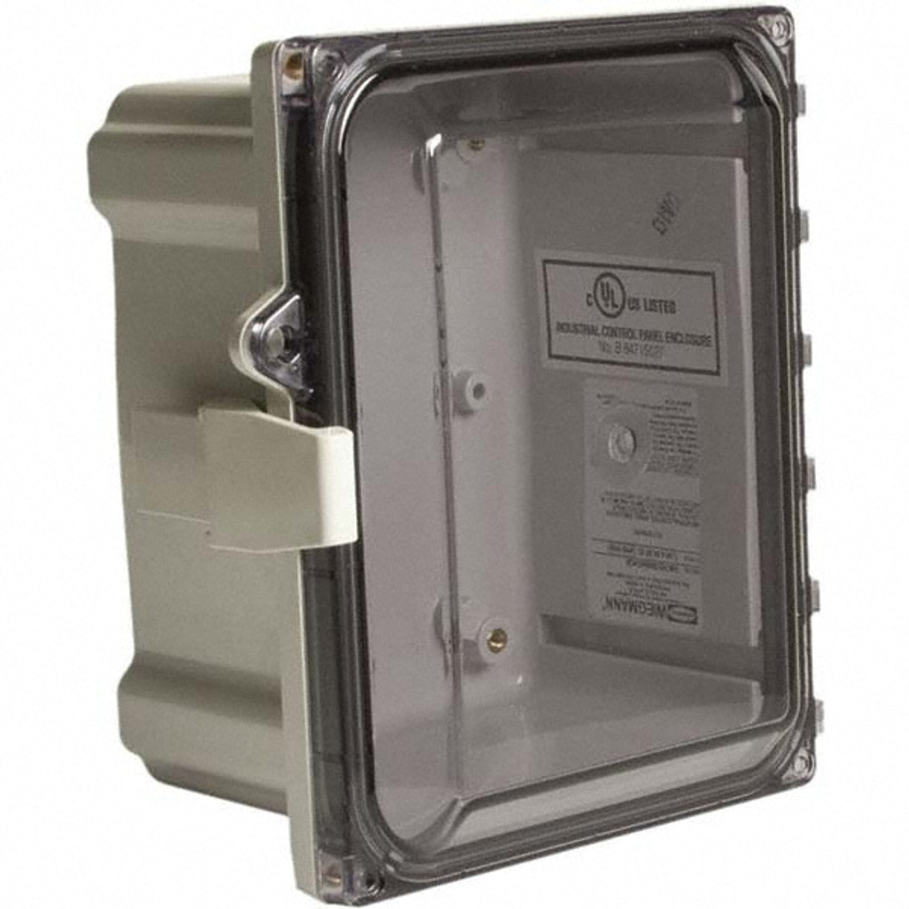 Wiegmann HWPCC100806CHQR Standard Electrical Enclosure: Polycarbonate, NEMA 4X