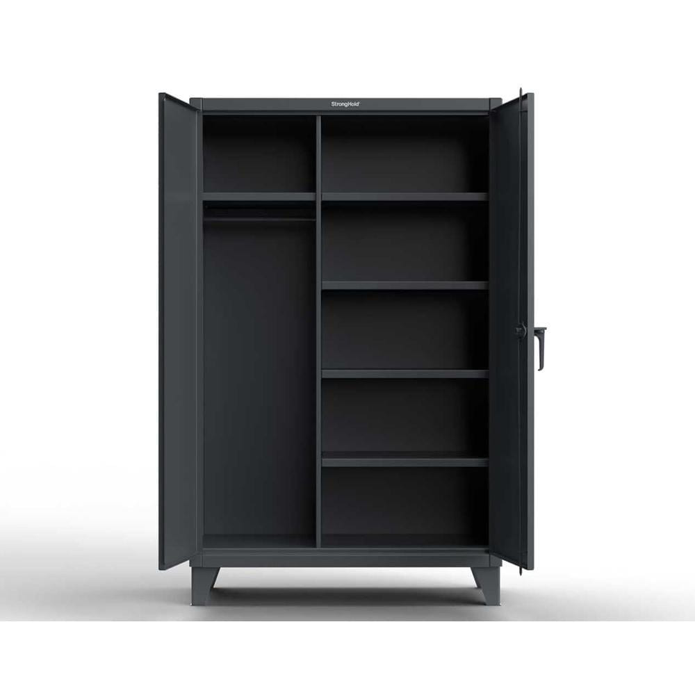 Strong Hold 36-W-245 Combination Steel Storage Cabinet: 36" Wide, 24" Deep, 72" High